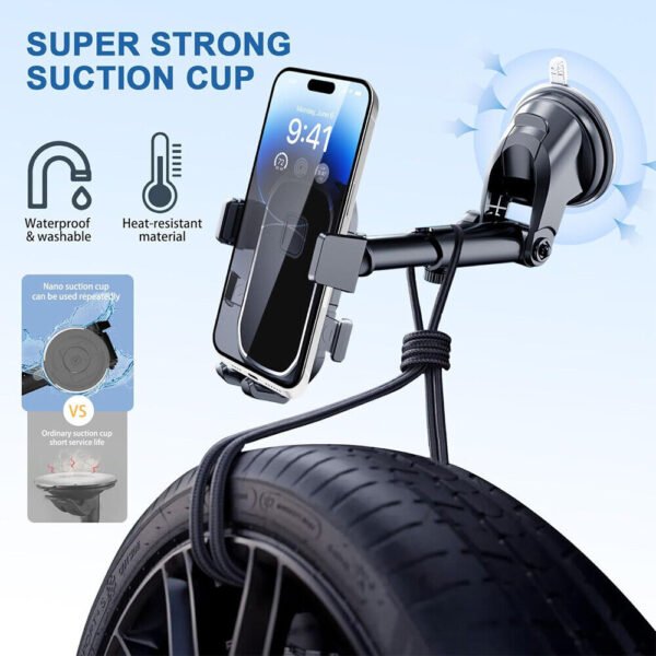 7d207118-b483-4131-990a-bb2961e0579a.jpg UK ONLY - Universal Car Phone Holder 360 Windscreen Suction Mount GPS Stand Cradle UK NEW