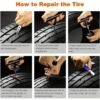 UK ONLY - Portable Car Tire Repair Kit