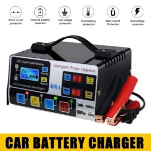 UK ONLY - 400W Heavy Duty Smart Car Battery Charger Automatic Pulse Repair Trickle UK