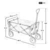 UK ONLY SALE ( Less than 50%) - Garden Cart Foldable Pull Wagon Hand Cart Garden Transport Cart Collapsible Portable Folding Cart