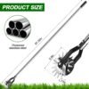 UK/US/Canada & Germany ONLY - Wheel Rotary Edger, Sidewalk Manual Lawn Edger, Stainless Steel Handle, Adjustable Height -66.7Inch