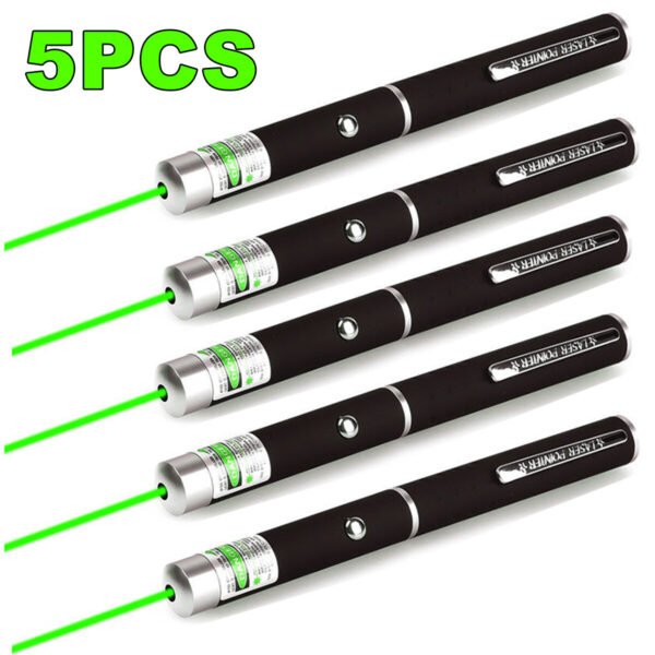 918fe07f-4d32-4b30-bffb-7712aa12d0e1.jpg UK ONLY - 532nm Green Laser Pointer Pen Light Visible Single Beam AAA Lazer Torch 5PCS Mini Small Teaching Pen Light Pet Toys