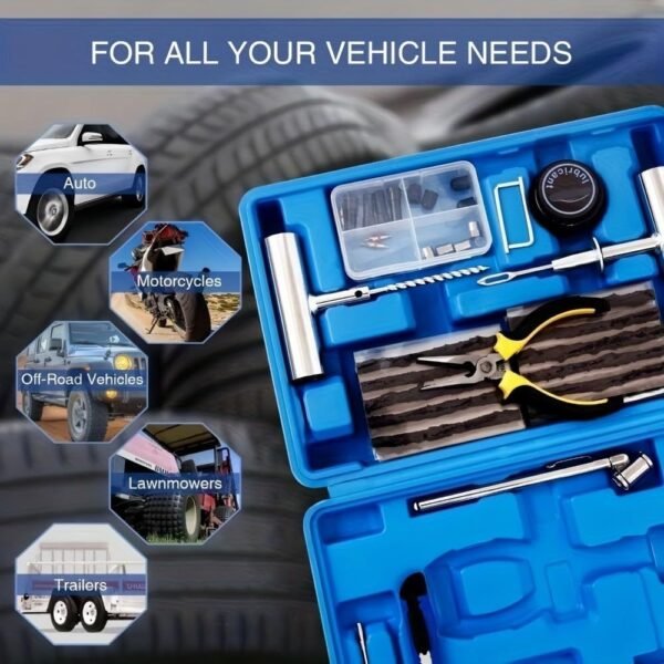 UK ONLY - Portable Car Tire Repair Kit