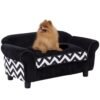 af63b004-c796-4b94-ba5d-83121a430ce1.jpg UK ONLY - PawHut Dog Sofa Bed For XS-Sized Dogs, Cat Sofa With Soft Cushion, Pet Chair Lounge With Washable Cover, Removable Legs, Wooden Frame