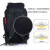 UK ONLY - 80L Extra Large Hiking Camping Backpack Rucksack Waterproof Travel Luggage Bag Black