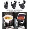 UK ONLY - Foldable Car Cup Holder Drinking Bottle Holder Cup Stand Bracket Sunglasses Phone Organizer Stowing Tidying Car Styling
