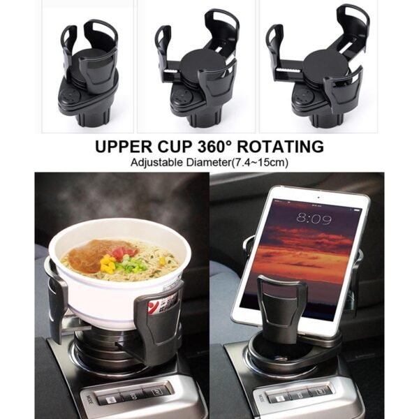 UK ONLY - Foldable Car Cup Holder Drinking Bottle Holder Cup Stand Bracket Sunglasses Phone Organizer Stowing Tidying Car Styling