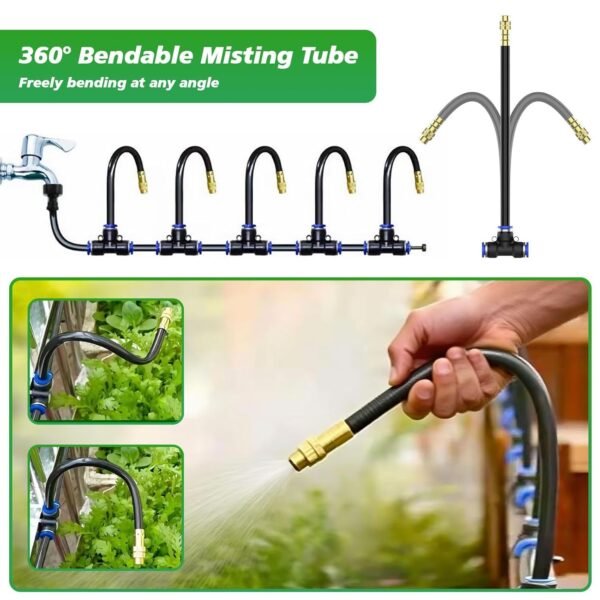 UK & USA SALE - 360 Adjustable Irrigation System Kit Garden Watering System Drip Irrigation Kit For Garden, Yard, Lawn, Greenhouse, Plants