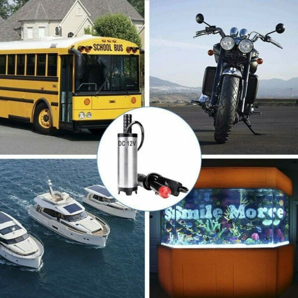 UK ONLY - Car DC 12V Submersible Water Oil Fuel Transfer Cigarette38mm