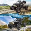 UK ONLY - 4DRC Rc Car Rock Crawler Rechargeable Off Road Truck 4WD , Metal Shell LED Headlights RC Remote Control Off Road Car Truck - Royal Mail