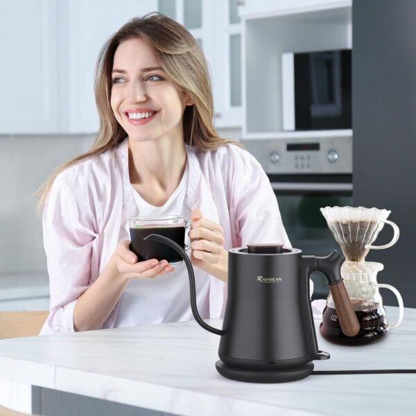 UK ONLY - Gooseneck Electric Kettle, Pour Over Coffee Kettle Hot Water Tea Kettle,Stainless Steel Inner With Leak Proof Design,Rapid Heating, Auto Shutoff