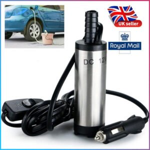 UK ONLY - Car DC 12V Submersible Water Oil Fuel Transfer Cigarette38mm