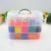 UK ONLY - 15000Pcs Kit Box   Rubber Loom Bands Children Mult-color Make Woven Bracelet