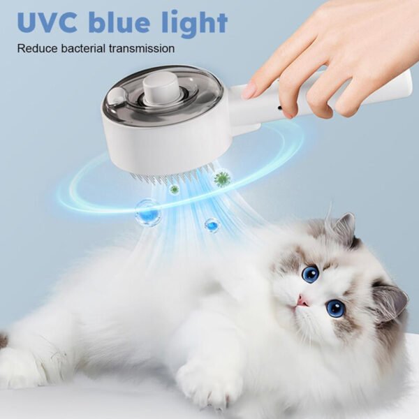 ce808fe9-9e2b-44ac-8bd7-d39c4bd86392.jpg UK ONLY - Promotion 50% off - 4 In 1 Cat Steam Brush Pet Electric Spray Massage Comb Dog Pet Hair Removal Comb