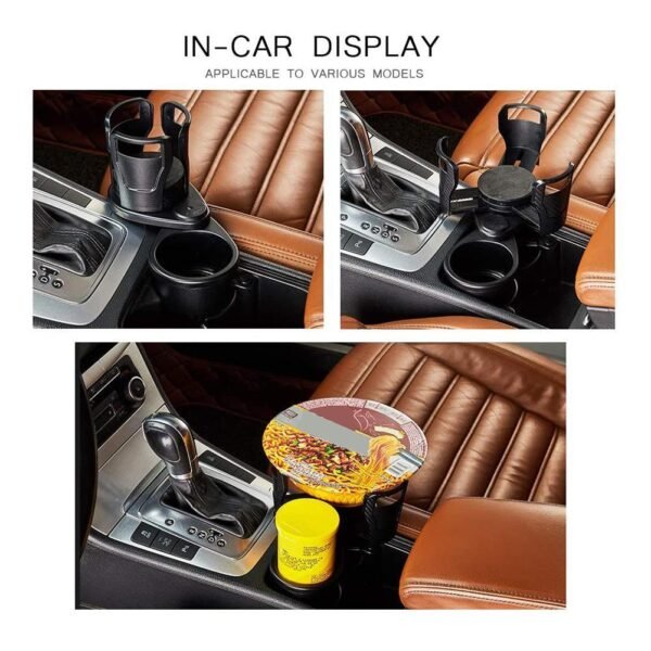 UK ONLY - Foldable Car Cup Holder Drinking Bottle Holder Cup Stand Bracket Sunglasses Phone Organizer Stowing Tidying Car Styling
