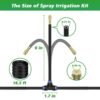 UK & USA SALE - 360 Adjustable Irrigation System Kit Garden Watering System Drip Irrigation Kit For Garden, Yard, Lawn, Greenhouse, Plants
