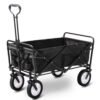 UK ONLY SALE ( Less than 50%) - Garden Cart Foldable Pull Wagon Hand Cart Garden Transport Cart Collapsible Portable Folding Cart