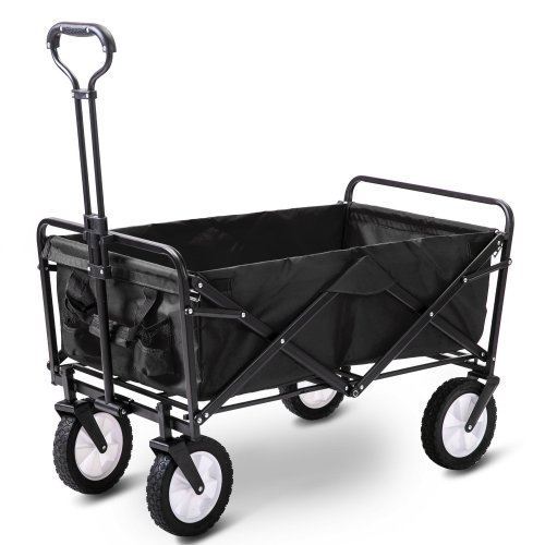 UK ONLY SALE ( Less than 50%) - Garden Cart Foldable Pull Wagon Hand Cart Garden Transport Cart Collapsible Portable Folding Cart