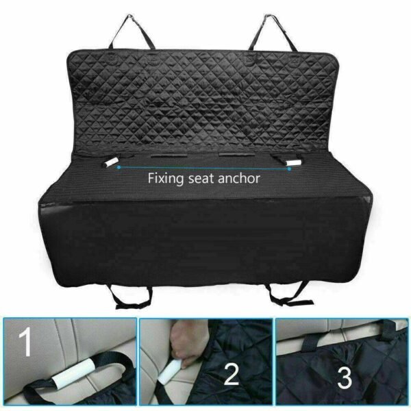 f732119e-5041-4649-99a7-a068d7053224.jpg UK ONLY - Pet Car Seat Cover Dog Safety Protector Mat Rear Back Seat Hammock Cushion Mat