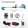 0493fe42-1182-494a-82e9-f3723dea13d4.jpg UK ONLY - 500W Cordless String Trimmer - 7-Inch Mowing Width 12000RPM Grass Cutter With Telescopic Handle For MAKITA Batteries