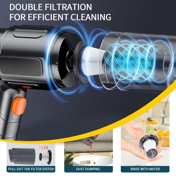 UK ONLY - 2 YRS WARRANTY - Wireless Mini Handheld Vacuum Cleaner