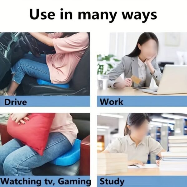 3918523b-c015-49ee-a0c2-a30b692a9514.jpg Honeycomb Breathable Gel Seat Cushion Double Thick Egg Sitting Pad Mat Non-Slip