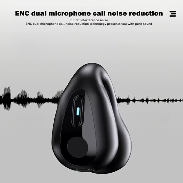 UK Sale Only - The New Ear-clip Wireless Headphones With Battery Level Display And Gaming Bass Are Suitable For Travel, Sports And School