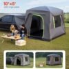 3de9dee9-85cf-49ca-a08a-22cc56d0812a.jpg UK ONLY - SUV Tent For Camping, 10FT L X 8FT W, Waterproof PU2000mm Spacious Double Layer Design For 5-8 Person, SUV Camping Tent With Mesh Windows, Includes Rainfly & Storage Bag, For Outdoor Activities