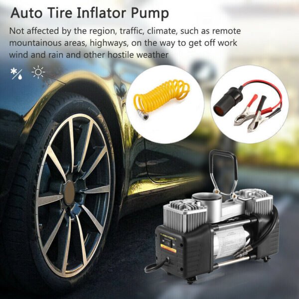 46852a96-953b-45e6-9655-a0c52f414838.jpg UK Sale Only - 150PSI HEAVY DUTY PORTABLE 12V ELECTRIC CAR TYRE INFLATOR AIR COMPRESSOR