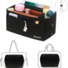 UK ONLY - Ladies Felt Travel Makeup Bag Insert Liner Purse Pouch Women Organizer Handbag