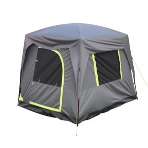 61eb07c1-8387-4df7-b772-4654088e0ad9.jpg UK ONLY - SUV Tent For Camping, 10FT L X 8FT W, Waterproof PU2000mm Spacious Double Layer Design For 5-8 Person, SUV Camping Tent With Mesh Windows, Includes Rainfly & Storage Bag, For Outdoor Activities