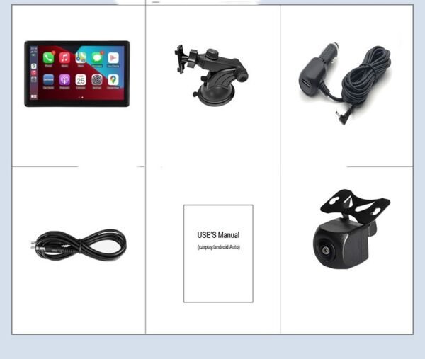 Portable IPS Car Smart Screen Wireless Projection Screen Carplay Android AUTO (Note: DDU applies - Buyer may have to pay local custom's fee)