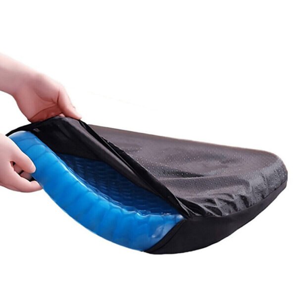 8166d143-7130-4e17-8e36-474658bdbf27.jpg Honeycomb Breathable Gel Seat Cushion Double Thick Egg Sitting Pad Mat Non-Slip
