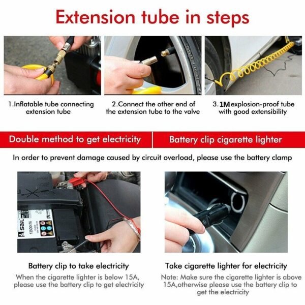 83b235f8-fae1-4eb7-821a-447d27ad96fd.jpg UK Sale Only - 150PSI HEAVY DUTY PORTABLE 12V ELECTRIC CAR TYRE INFLATOR AIR COMPRESSOR