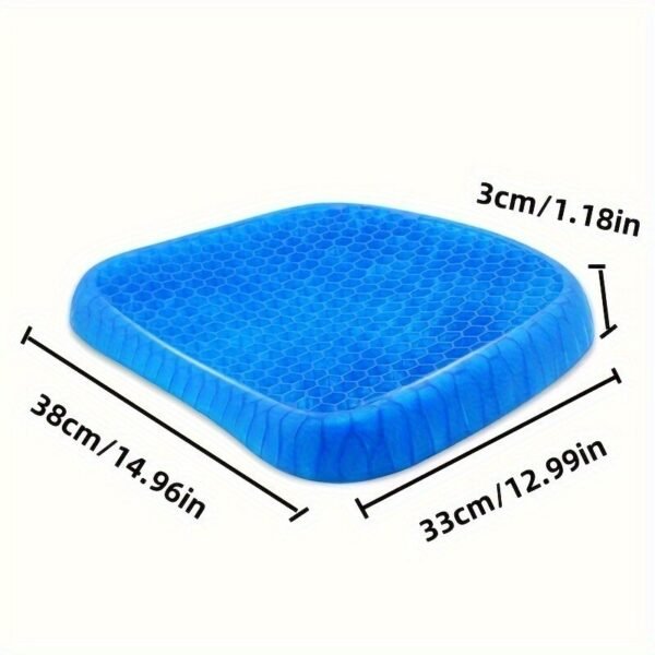 8931fcc1-b301-49da-867b-60ca28b58385.jpg Honeycomb Breathable Gel Seat Cushion Double Thick Egg Sitting Pad Mat Non-Slip