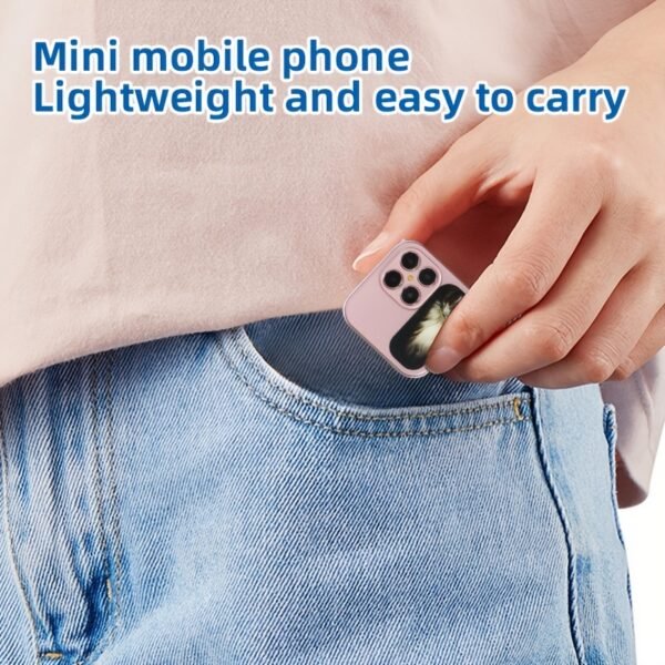 UK Sale Only - 2G Mini Phone With Dual SIM Cards & Dual Standby - Compact Travel-Friendly Design, USB-C Charging, 2, 5-14V, 320x240 Resolution, Wireless Connectivity For Calls, Texts, Music - Ideal For Outdoor Activ