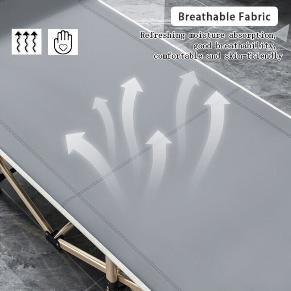 8d92b5f6-8b6d-4689-a095-8d860ae6d5ec.jpg UK ONLY - Heavy Duty Single Folding Bed Camping Travel Guest Lightweight