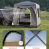 9b028cfc-c6bc-459e-a63a-87084ea741fa.jpg UK ONLY - SUV Tent For Camping, 10FT L X 8FT W, Waterproof PU2000mm Spacious Double Layer Design For 5-8 Person, SUV Camping Tent With Mesh Windows, Includes Rainfly & Storage Bag, For Outdoor Activities