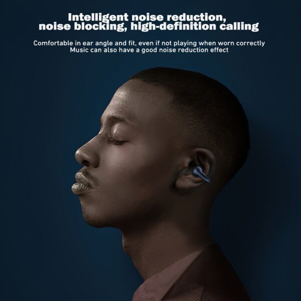 UK Sale Only - The New Ear-clip Wireless Headphones With Battery Level Display And Gaming Bass Are Suitable For Travel, Sports And School