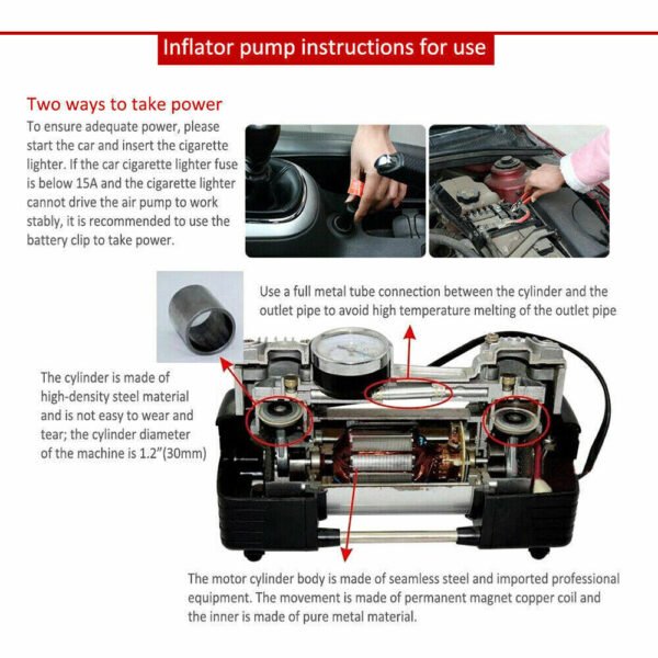 c9f5c11c-03d8-4cf1-a510-55f2248092d6.jpg UK Sale Only - 150PSI HEAVY DUTY PORTABLE 12V ELECTRIC CAR TYRE INFLATOR AIR COMPRESSOR