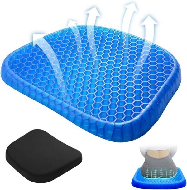d6723519-3003-48cc-8515-9811cb32e4b2.jpg Honeycomb Breathable Gel Seat Cushion Double Thick Egg Sitting Pad Mat Non-Slip