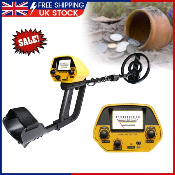 UK ONLY - Deep Underground Metal Detector Professional Hunt Treasure Gold Coins Waterproof