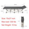 fb0f8ea3-08e9-40ff-a5a5-357bb02b879d.jpg UK ONLY - Heavy Duty Single Folding Bed Camping Travel Guest Lightweight