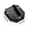 Motorcycle Scooter CNC Side Stand Enlarge Foot Plate Kickstand Extension Pad 1PC