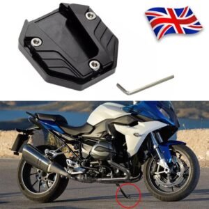74969abc-51a1-4067-bb33-d7203c6fa106.jpg Motorcycle Scooter CNC Side Stand Enlarge Foot Plate Kickstand Extension Pad 1PC