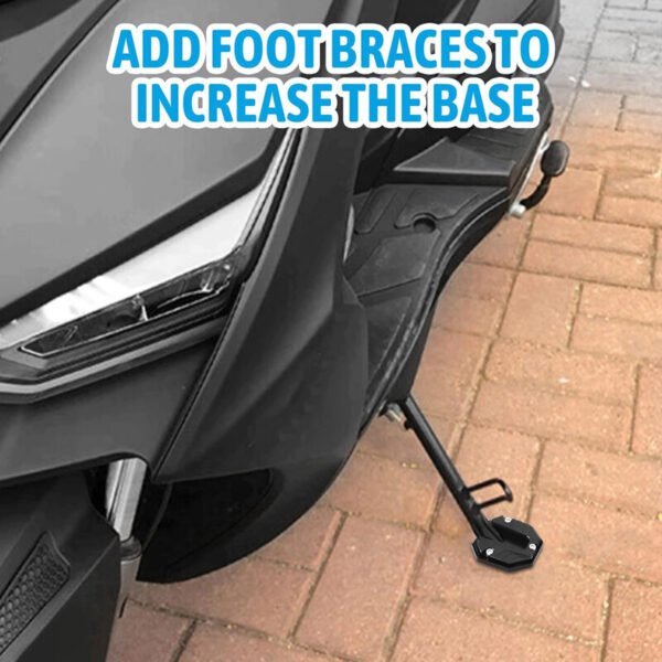 Motorcycle Scooter CNC Side Stand Enlarge Foot Plate Kickstand Extension Pad 1PC
